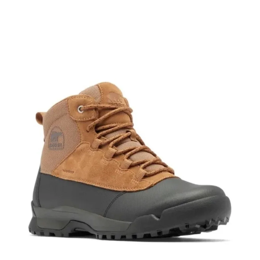 Sorel 208487 Men's Buxton Lite Lace Plus Waterproof Boot, Size: 10, Elk, Black